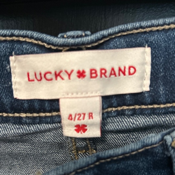 Lucky Brand Ava Mid Rise Ankle Skinny Jeans Dark Wash Size 4/27R - Picture 2 of 5